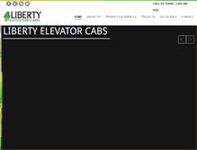 Tablet Screenshot of libertyelevatorcabs.com